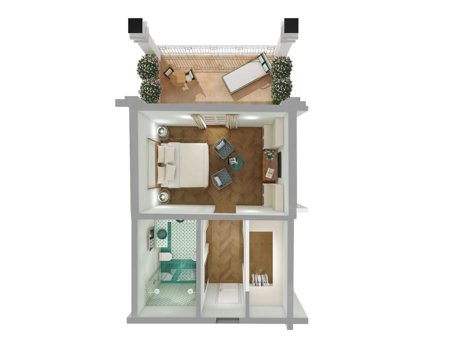 Grand Room, Garden View | Minibar, in-room safe, blackout drapes, soundproofing