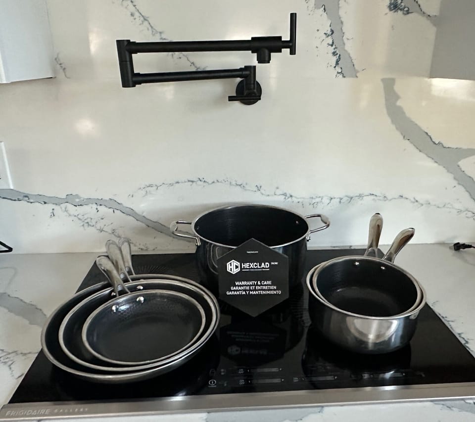 Gordon Ramsey HexClad pots and pans.