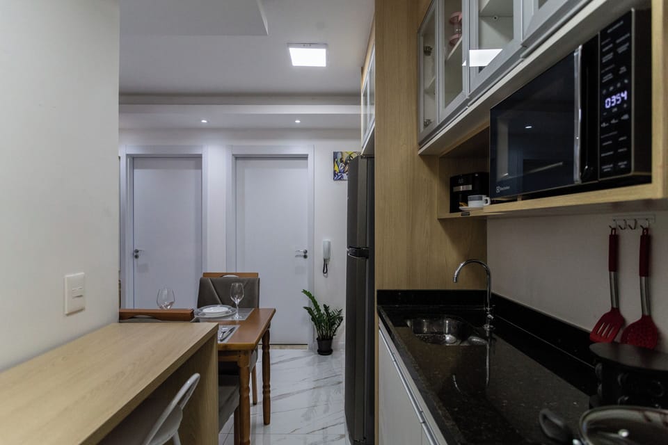Apartment | Private kitchen | Microwave, toaster, cookware/dishes/utensils