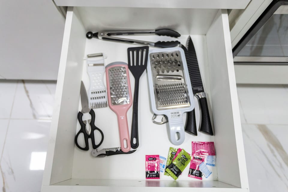 Apartment | Private kitchen | Microwave, toaster, cookware/dishes/utensils