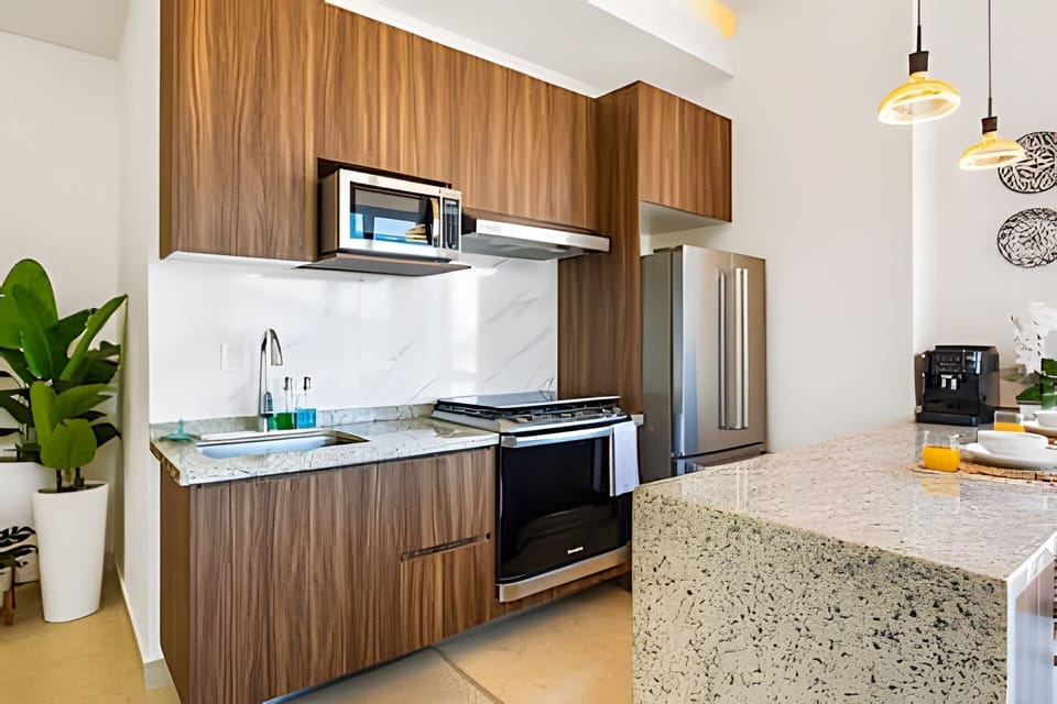 Kitchen or kitchenette,City view,Landmark view,Sea view,Bird's eye view