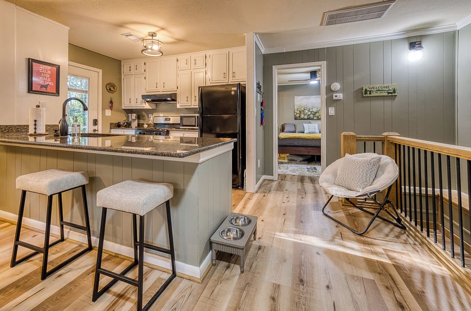 Fully stocked kitchen with everything you need to whip up your own meals.