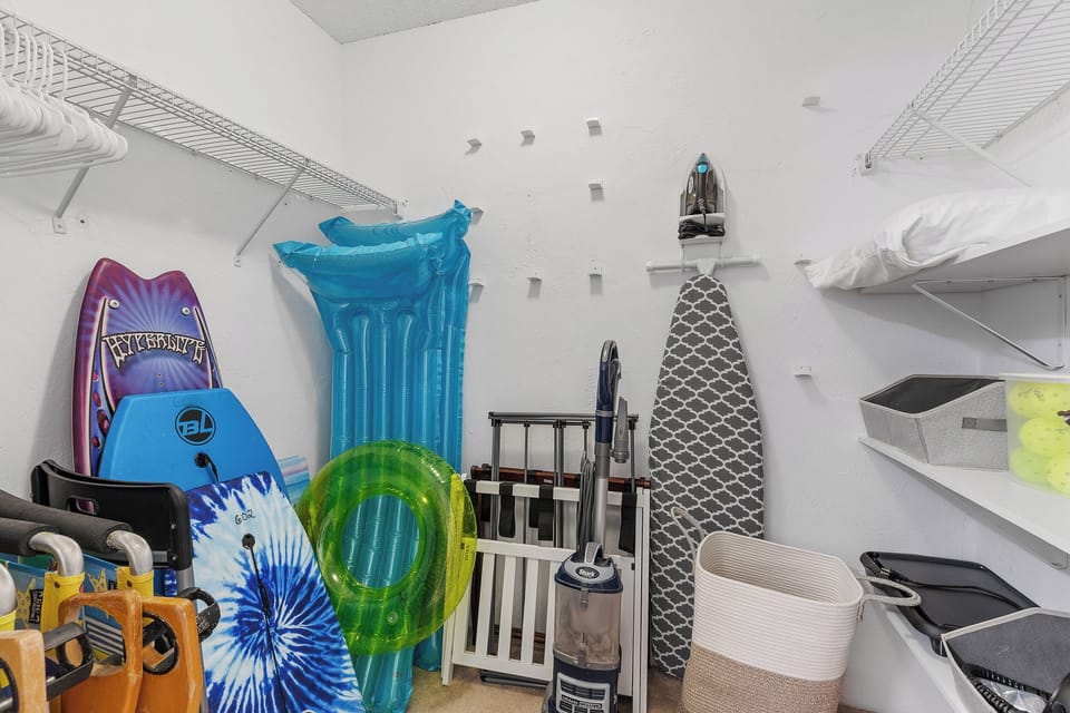 King Bedroom Walk in Closet + Beach/Pool Gear