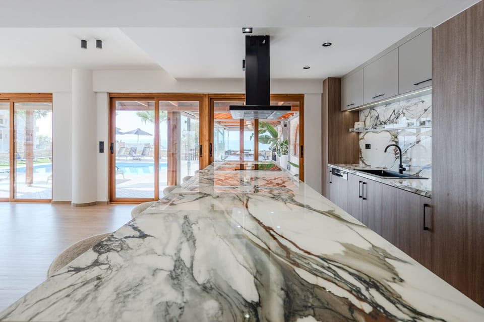 Villa, 6 Bedrooms, Private Pool, Sea View | Private kitchen | Espresso maker, coffee/tea maker, electric kettle, highchair