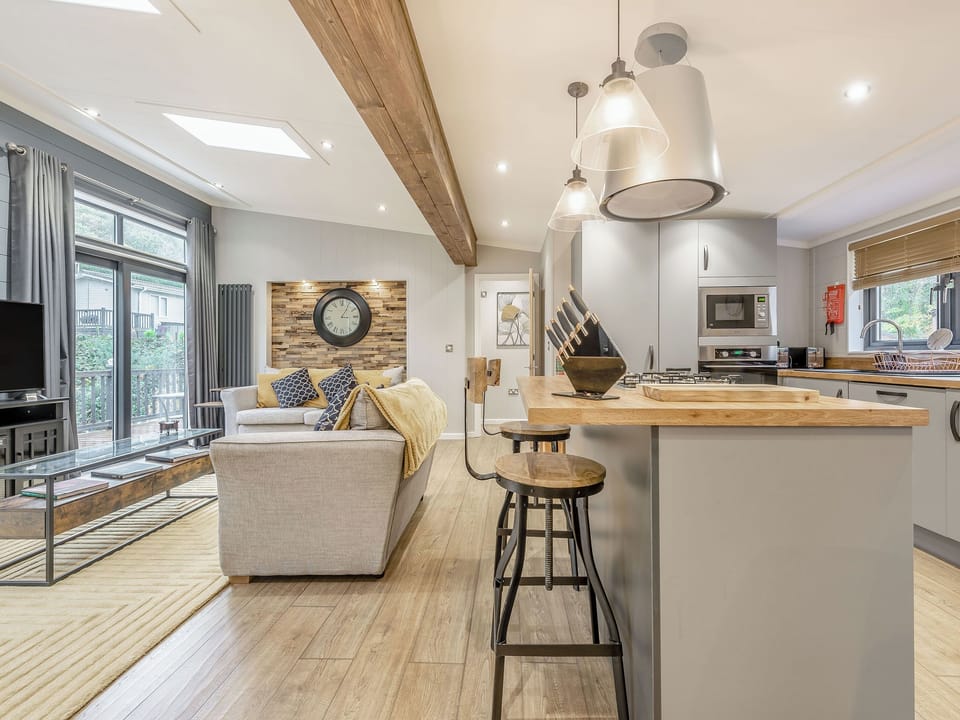 Kitchen area | The Powys Lodge, New Quay