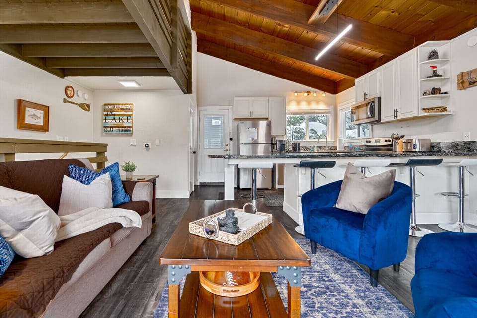 Cook, snack, and hang out together — all in one cozy, open space.