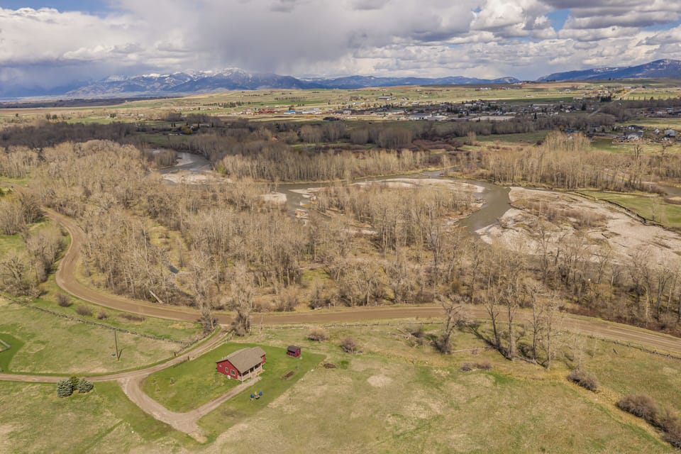 Aerial Views of the property and the nearby river | Exterior