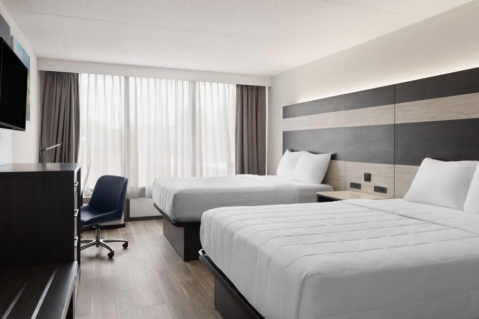 Room, 2 Queen Beds, Non Smoking | Desk, blackout drapes, free WiFi, bed sheets