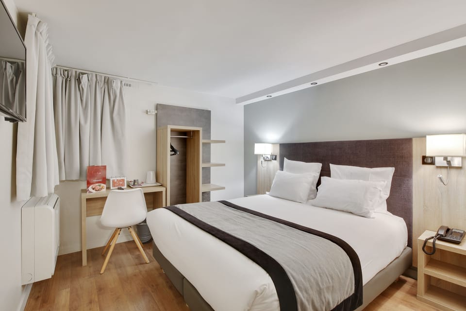 Select Comfort beds, desk, soundproofing, iron/ironing board