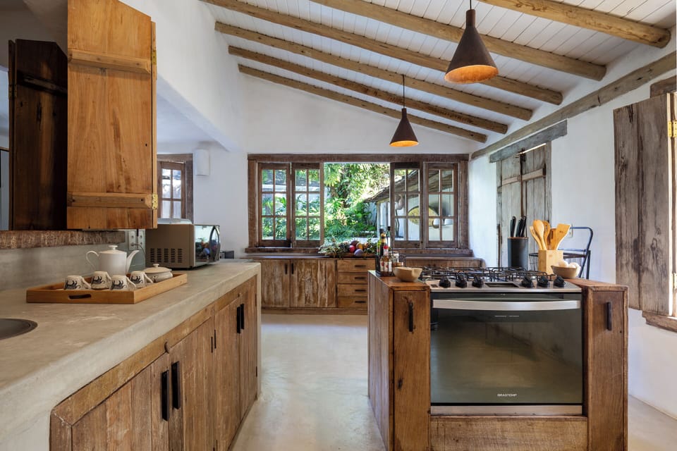 Deluxe House | Private kitchen | Fridge