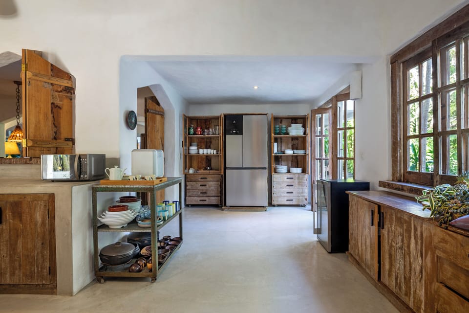 Deluxe House | Private kitchen | Fridge