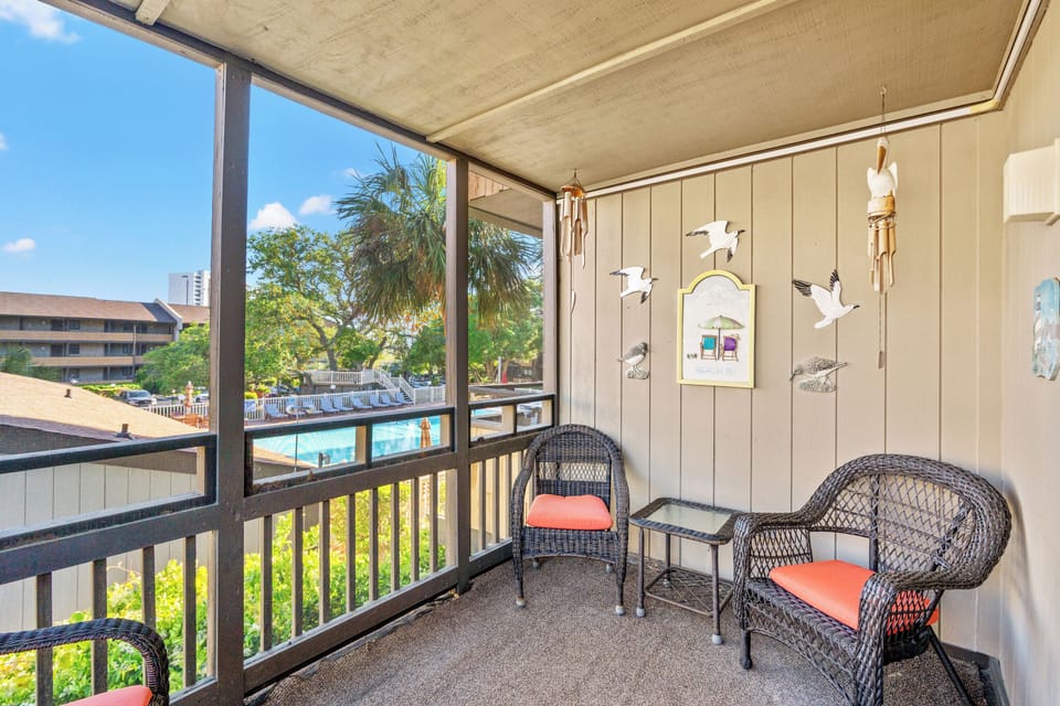 Have your morning coffee while enjoying the sea breeze.
