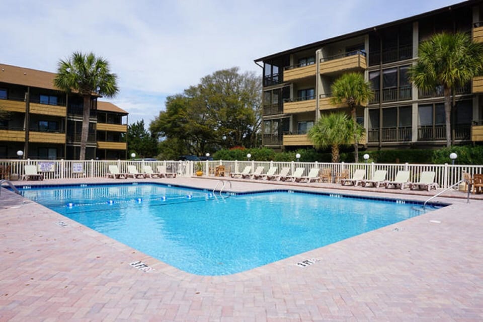 Take a cool dip in the sparkling pool.