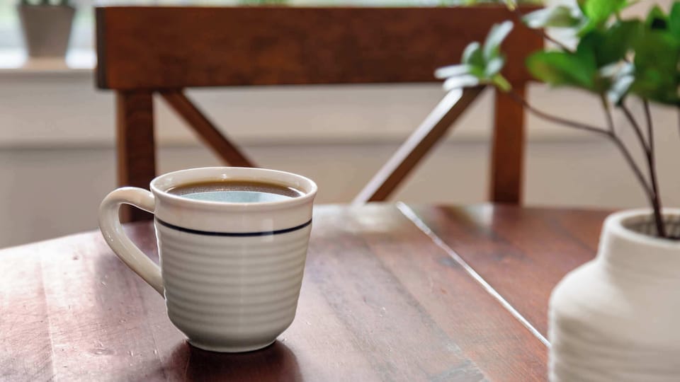 Enjoy a cozy morning coffee in your home’s bright breakfast nook. 