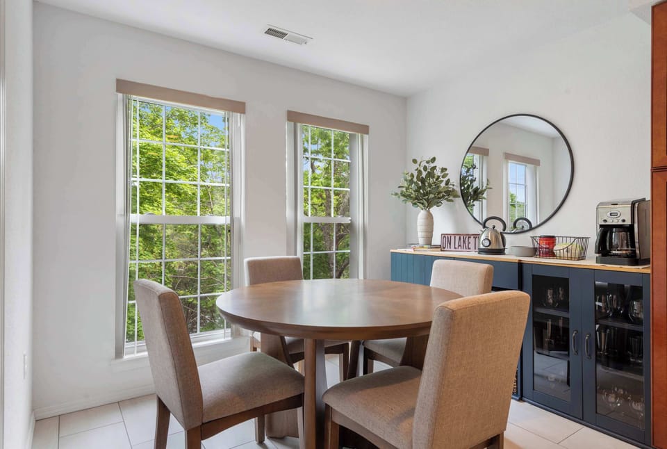 Make mealtime memories together at the dining table, seating 4