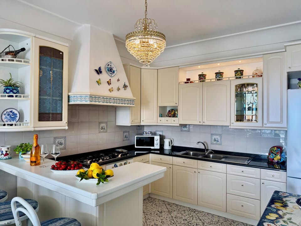 Apartment, 2 Bedrooms, Sea View | Private kitchen | Espresso maker, electric kettle