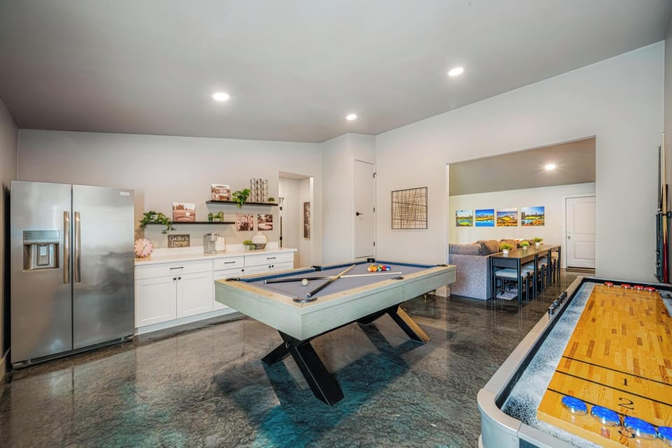 Spacious kitchen ideal for snacks while you play games together.