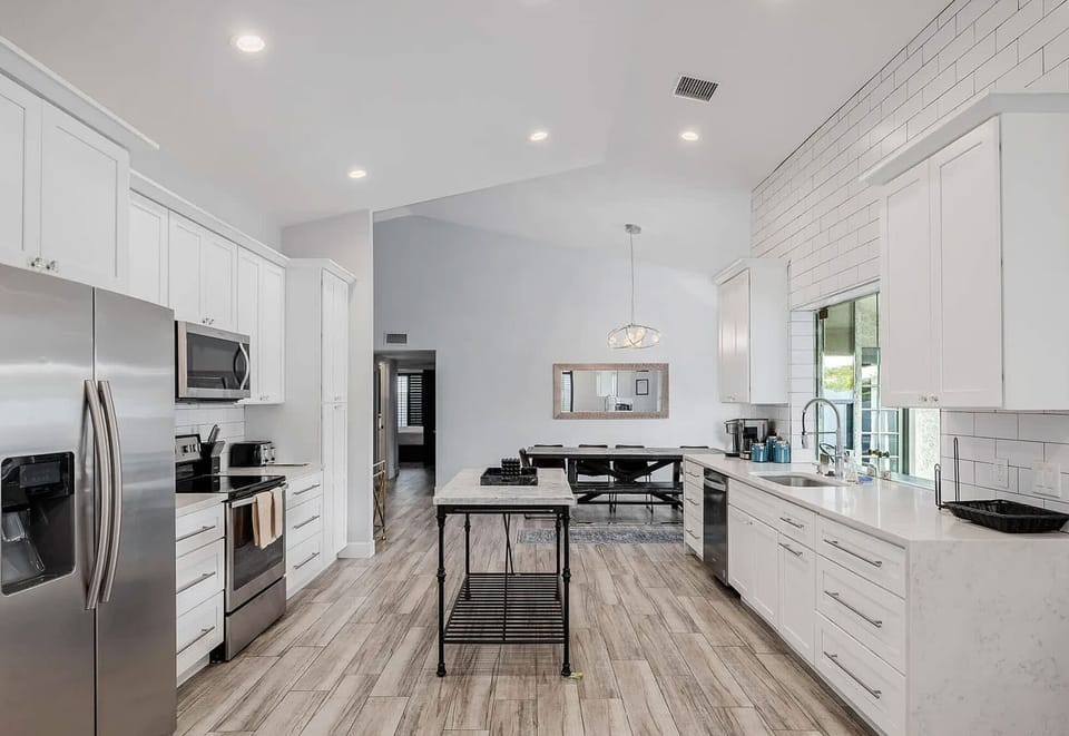 Bright, functional kitchen ready for meal prep and entertaining