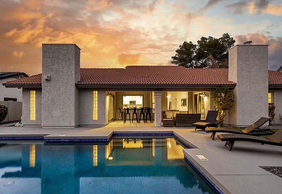 Sparkling private pool awaits for endless fun in the sun