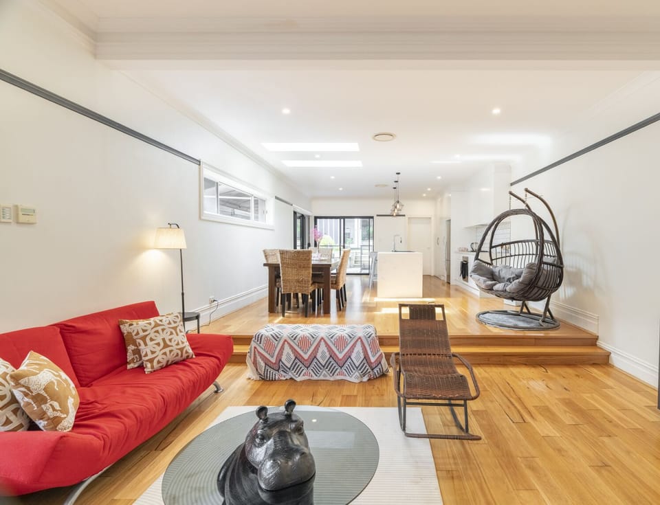 Comfort Apartment, Multiple Beds | Living area | Fireplace