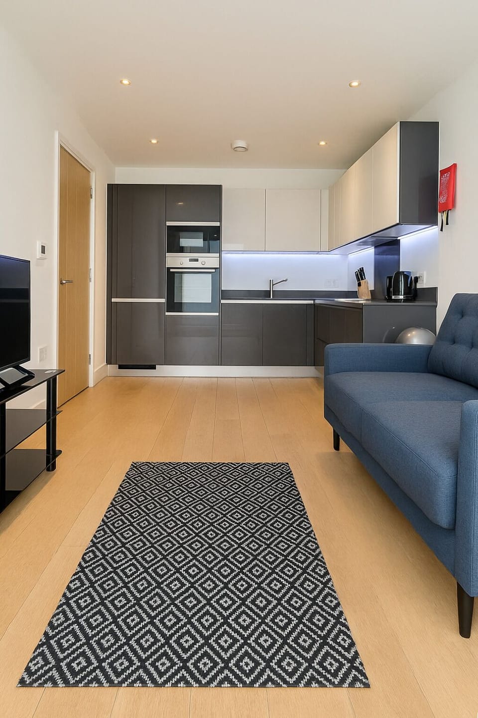 Deluxe Apartment | Living area | 32-inch TV with satellite channels