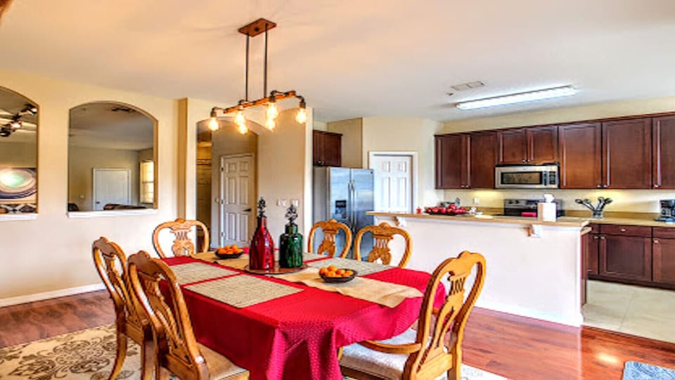 Dine your home cooked meal in our dining area