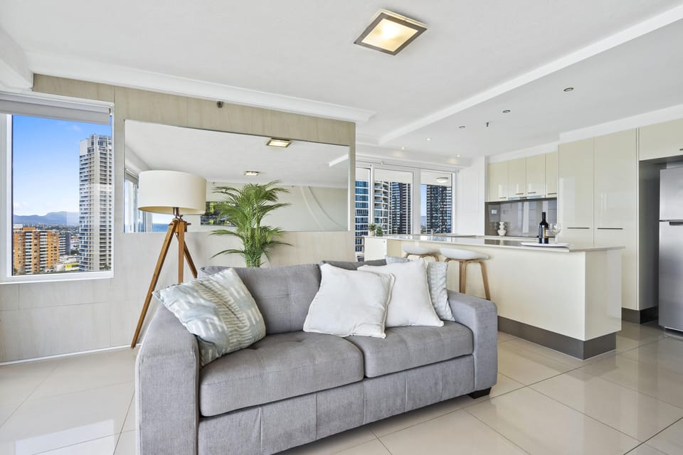 Cozy and elegant living area for the guests to relax