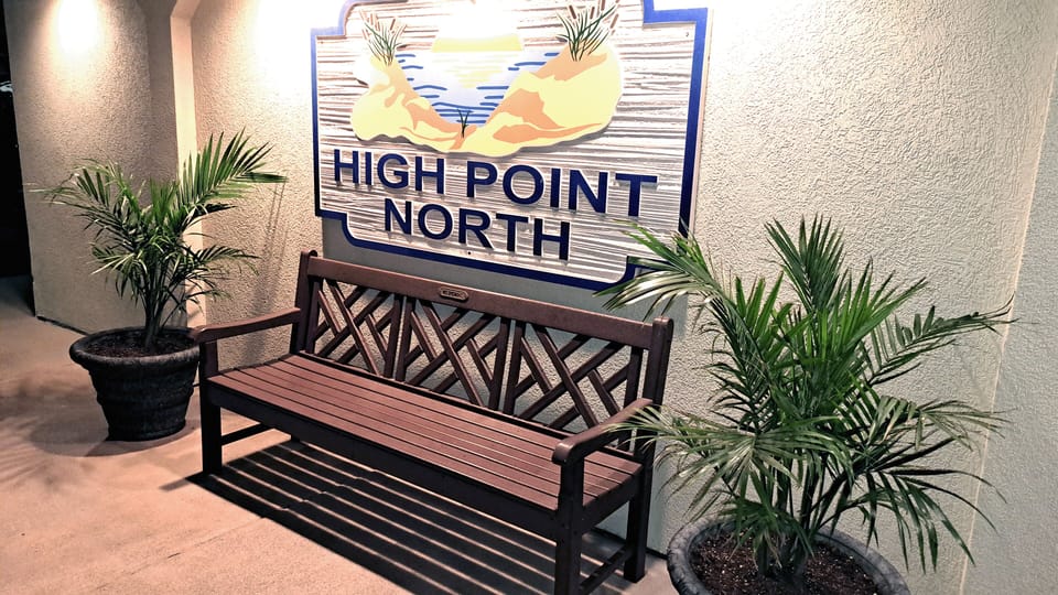 HPN front entry area with accessibility ramp into building