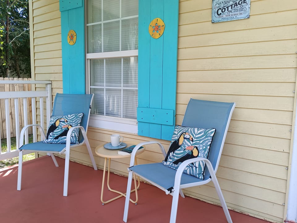 Enjoy your morning coffee on the front porch