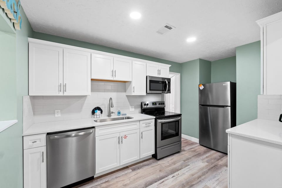 Fully stocked kitchen