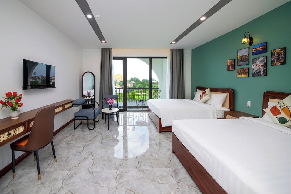 Family Quadruple Room, Balcony, Garden View | Desk, soundproofing, free WiFi
