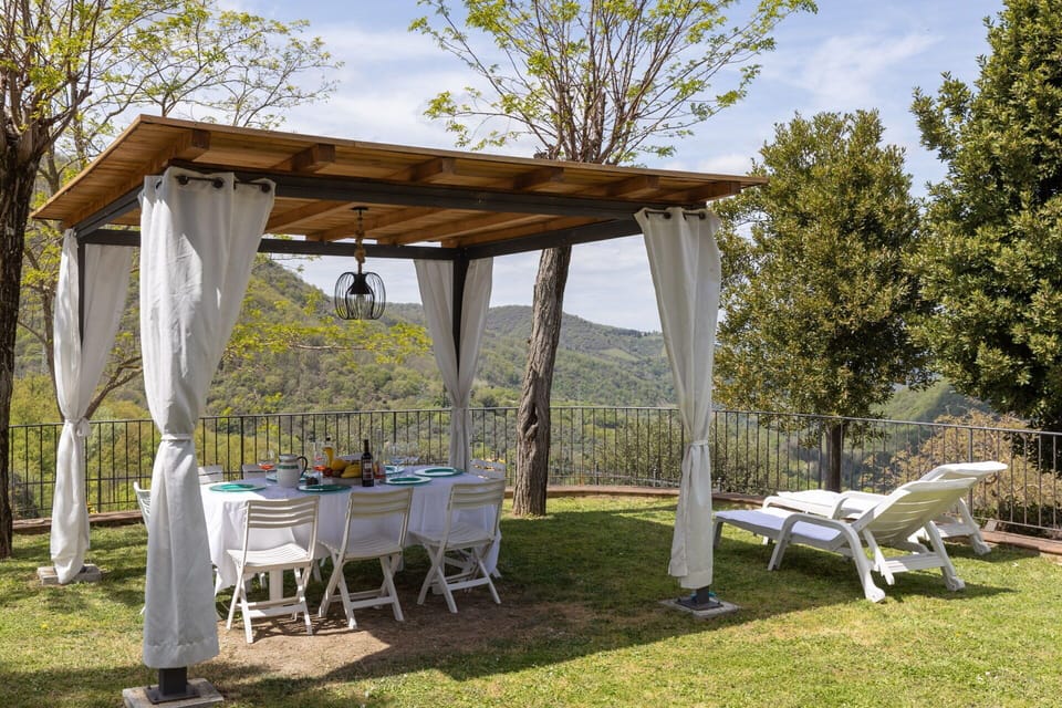 Furniture, Wood, Outdoor Furniture, Table, Outdoor Table, Chair, Gazebo, Shade, Outdoor Structure, Pavilion