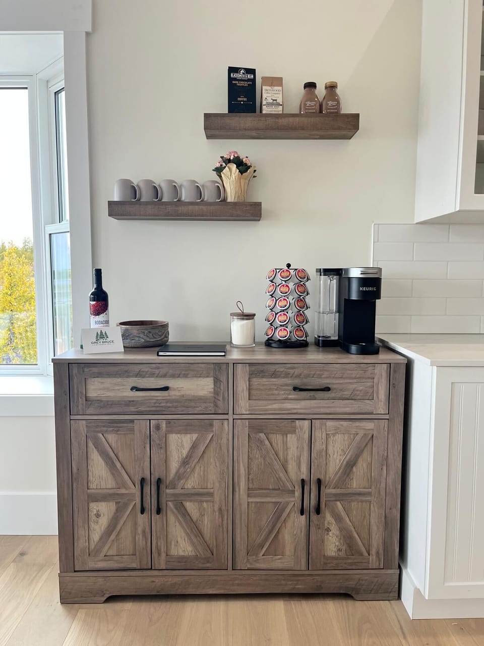 Fuel your adventures from our cozy coffee bar stocked with essentials—ideal for relaxed mornings in your vacation home.