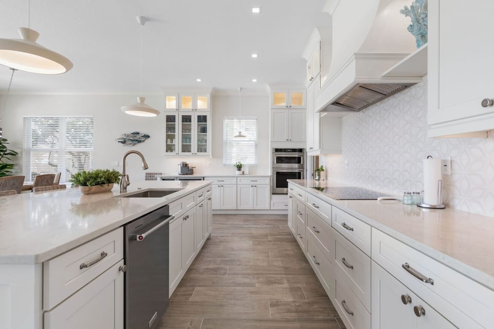 Kitchen on the ground level.