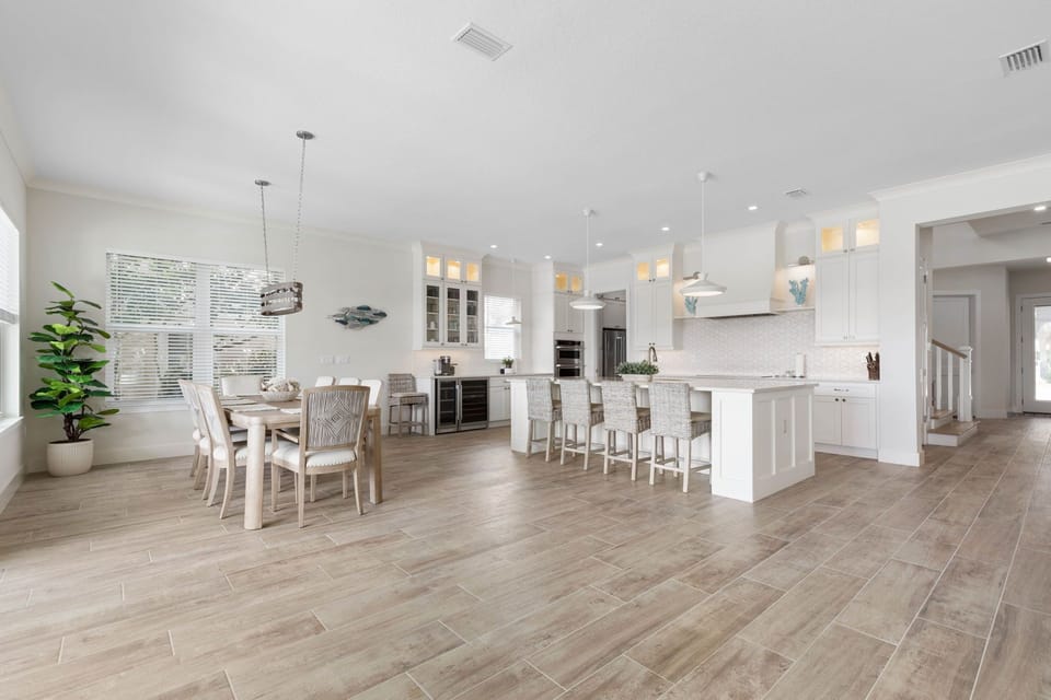 1st floor is open concept.