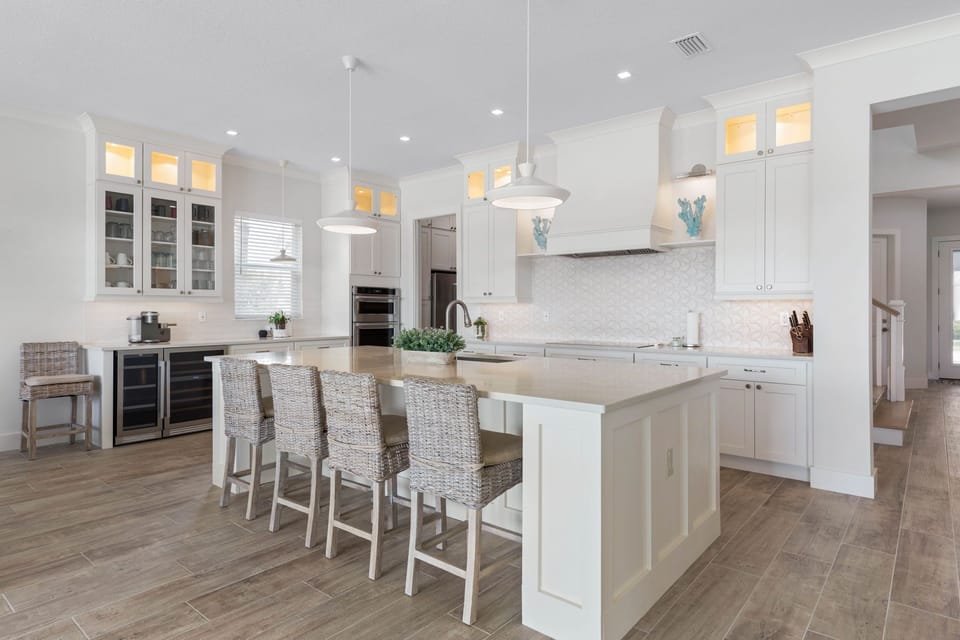 Kitchen on the ground level.