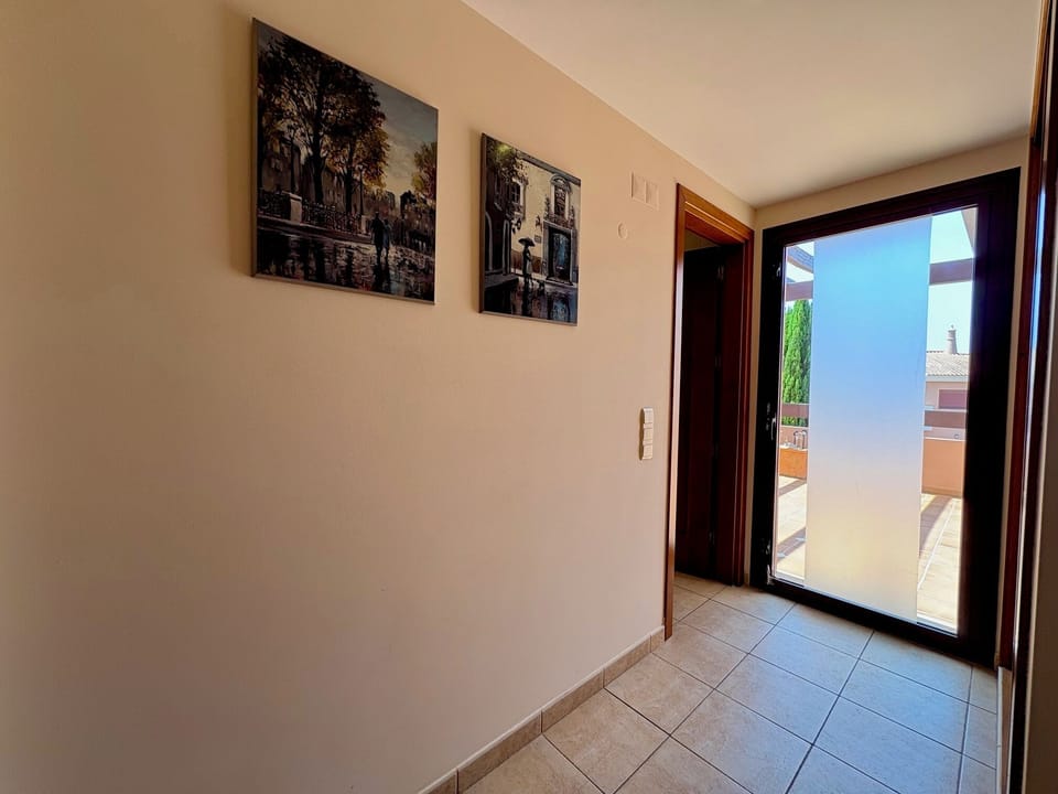 hallway towards the BBQ terrace 