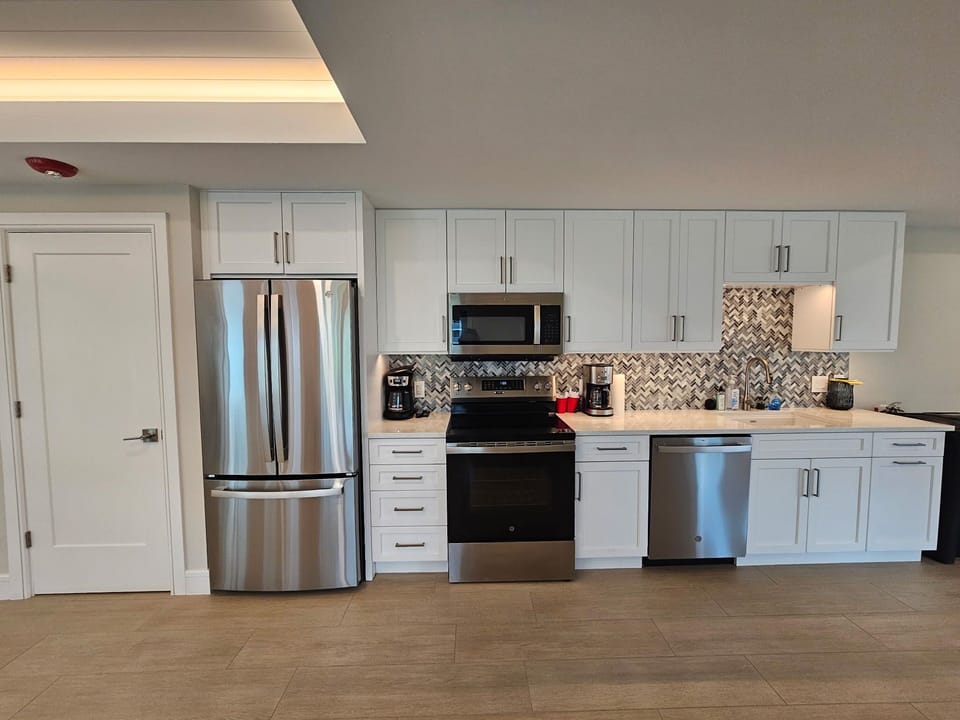 Kitchen in rec room