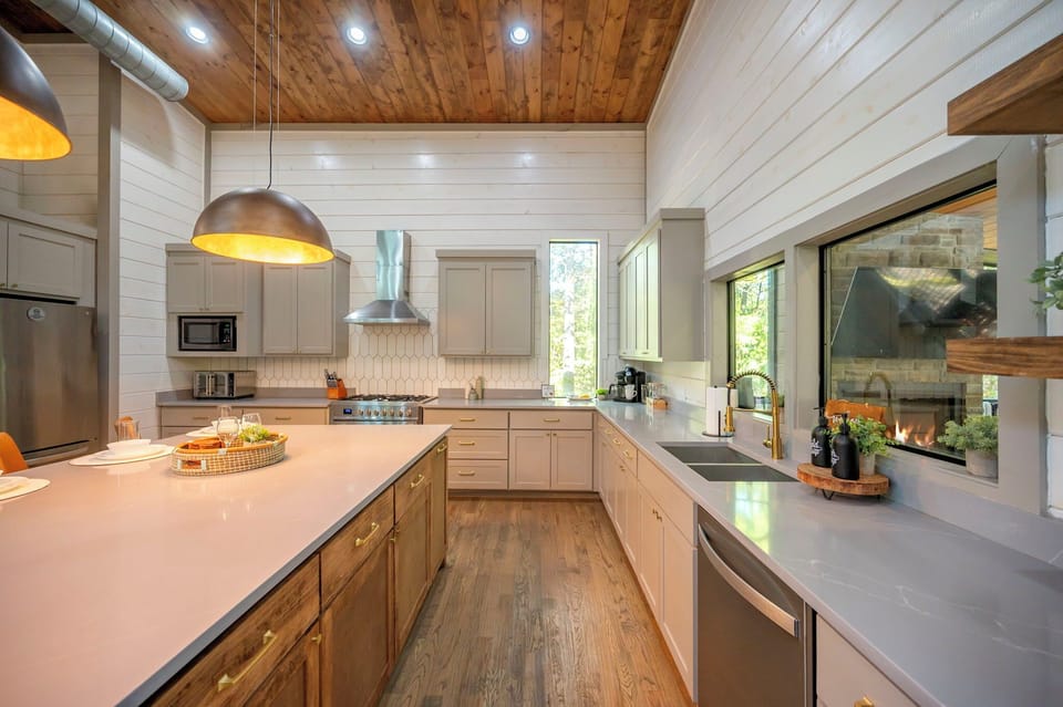 Luxury modern kitchen with high-end finishes