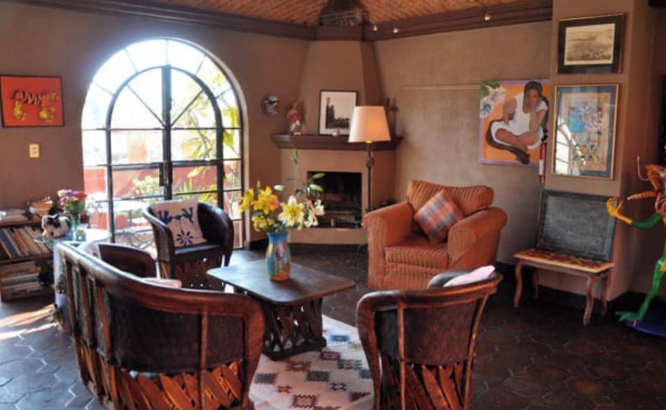 Standard Studio Suite, City View | Living area | Fireplace, printers