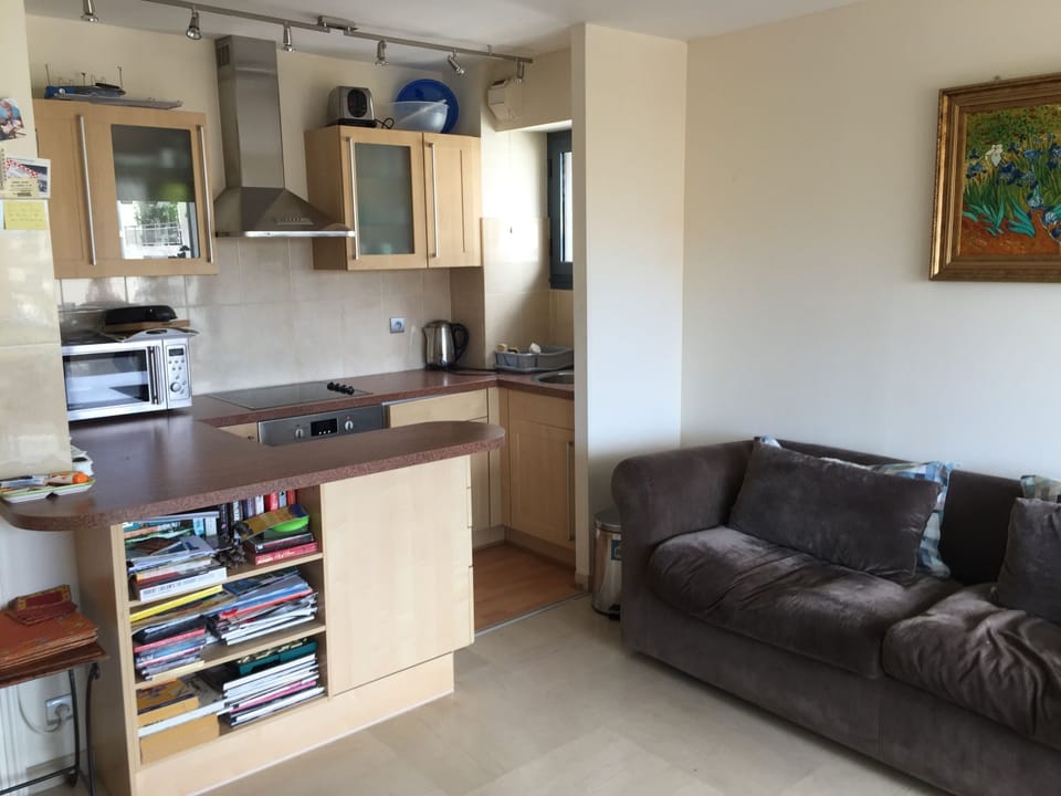 Lounge and kitchen