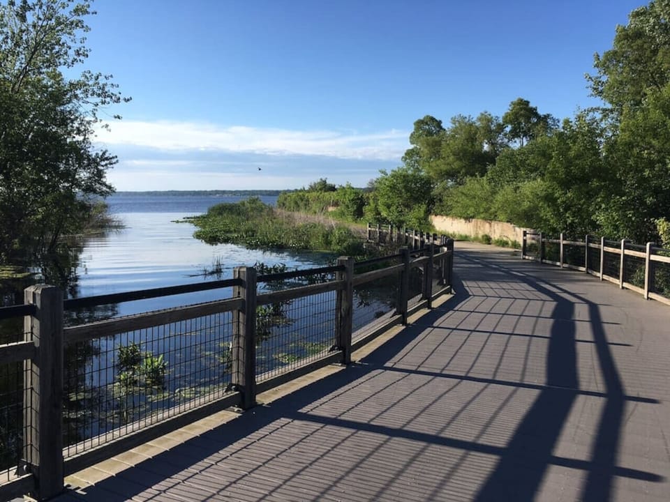 Beautiful trails along Lake Muskegon
