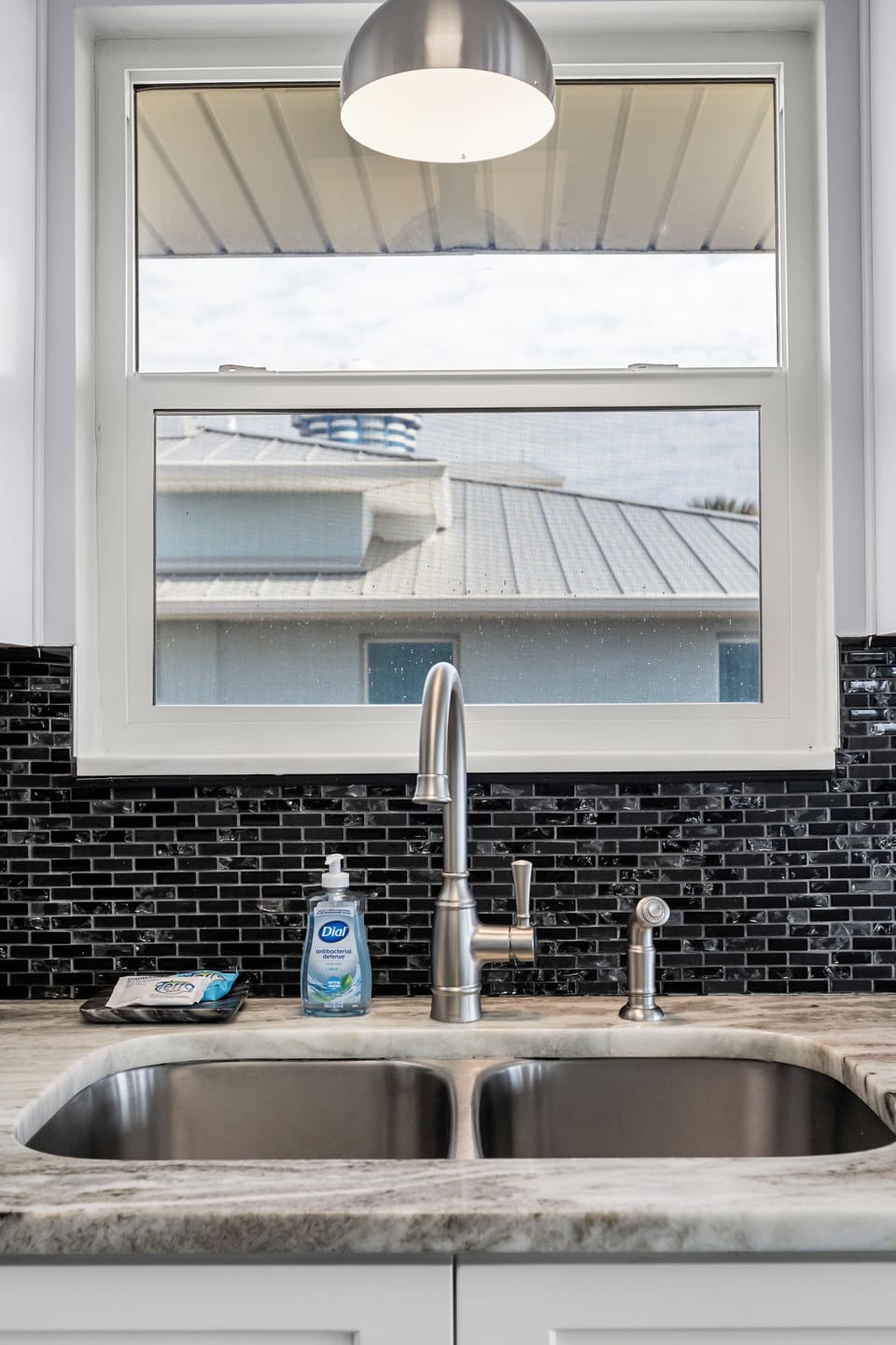 Modern fixtures and a scenic view make cooking a delight 