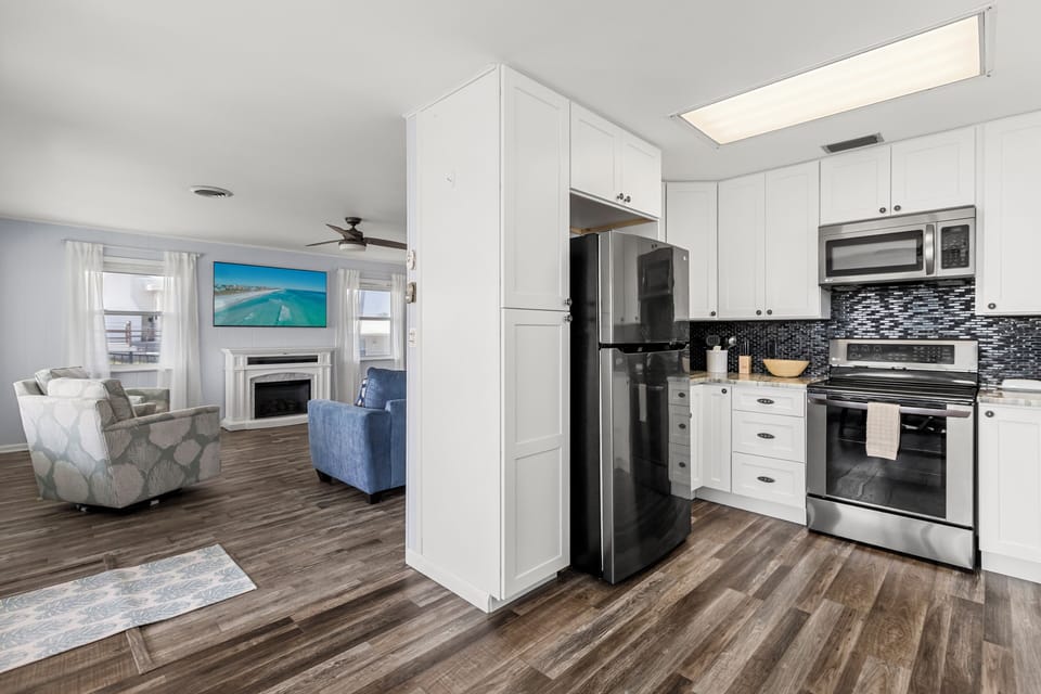 Bright and airy with beach views, perfect for relaxing or family fun!