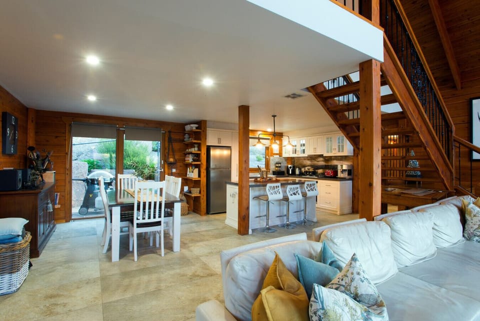 Stylish kitchen and dining area