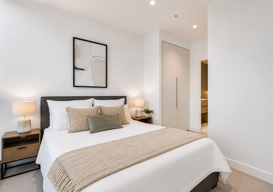 Master bedroom with ensuite and amazing views