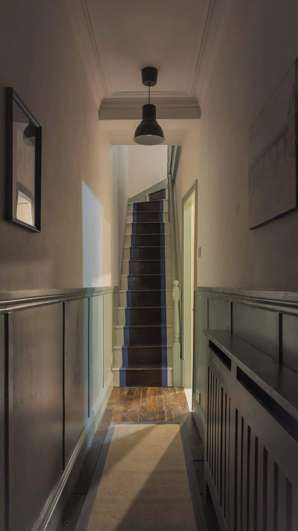 At the front of the house, spacious, with super comfy King Size bed, bedside tables and lamps, built in wardrobe, hairdryer, ironing board and iron, full length mirror and luggage stand.