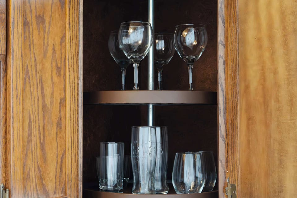 Cheers to your stay with a variety of glassware on hand - perfect for sipping wine, enjoying a cold drink, or setting the table for a cozy night in.