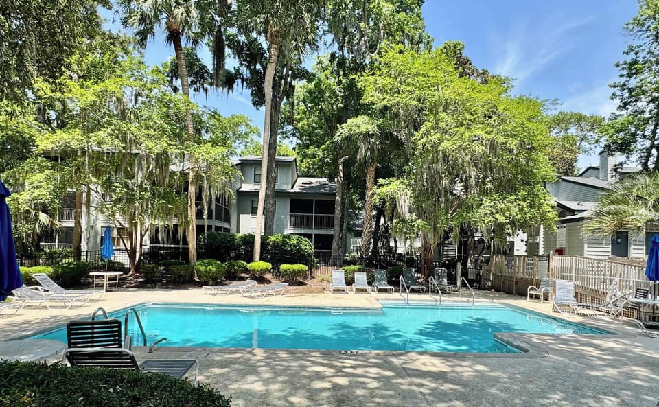 Closest pool to the villa - One of three pools