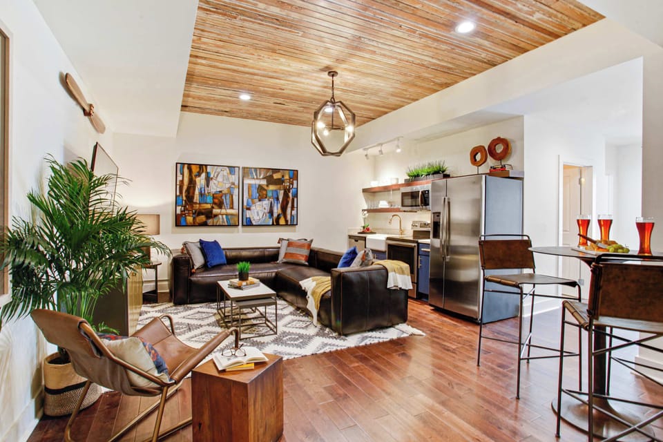 Living Area | Open Concept Living and Dining | Unit 201, Floor 2